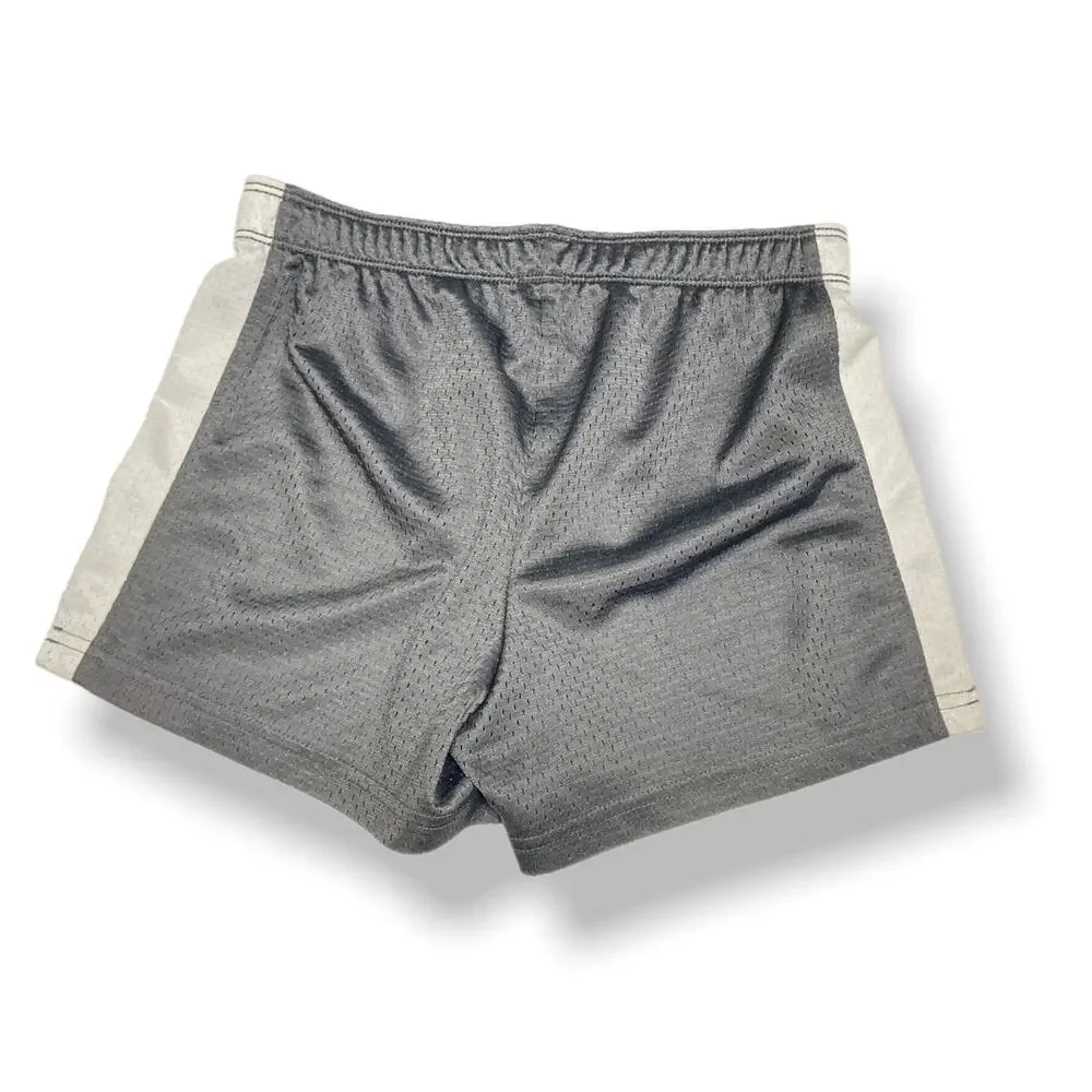 Justice Girls Shorts‎ Size 10 Gray White Mesh Athletic Gym
